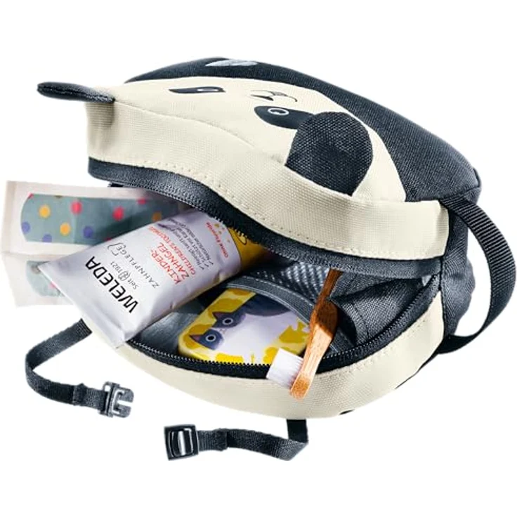 deuter Kulturbeutel WASH BAG KIDS, geräumiger Waschbeutel mit Tiermotiv und praktischen Griffen, ideal für Urlaub und Übernachtungen – Bild 2