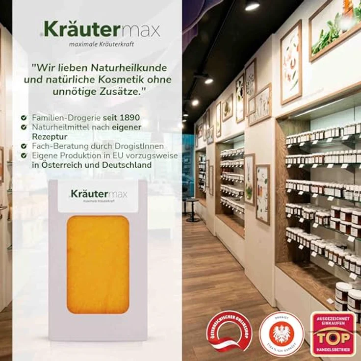 Kräutermax Ringelblumen Seife 1 x 100 g, Handgemacht, Kaltgerührt, Premiumqualität - Naturweiß – Bild 5