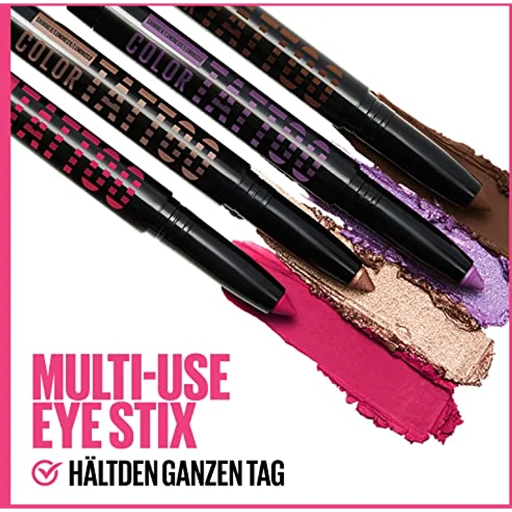 Maybelline Color Tattoo 24 h Eye Stix, Lidschatten in schimmerndem 30 - I AM COURAGEOUS, 1,4 g – Bild 3