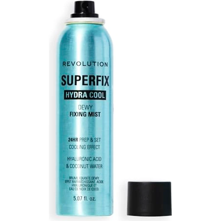 REVOLUTION Hydra Cool Superfix Prep + Set Fixing Spray, Fixierspray mit kühlender Formel zur Make-up Vorbereitung und Fixierung – Bild 8
