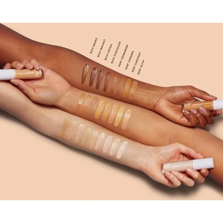 e.l.f. Hydrating Satin Camo Concealer, flüssiger Concealer mit faltenfreier, vollständiger Abdeckung, Deep Chestnut – Bild 5