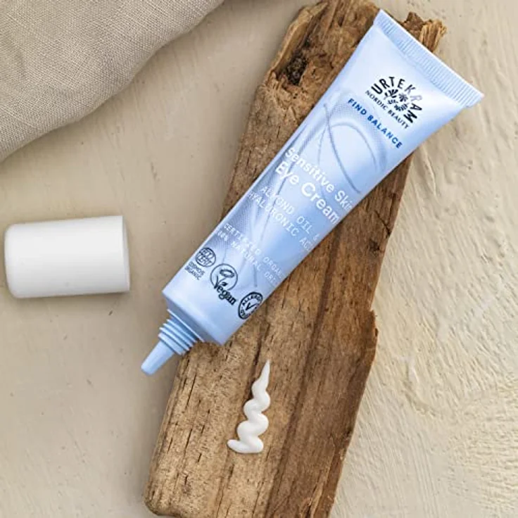 Urtekram parfümfreie Augencreme für empfindliche Haut, Augenringe und geschwollene Augen – natürlich und vegan – 15 ml – Bild 3