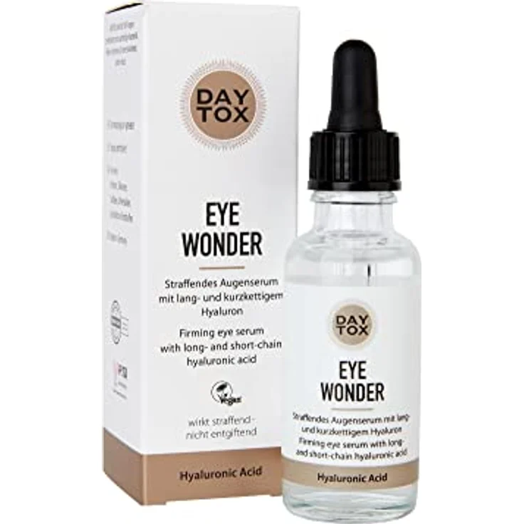 Augenserum Anti Aging mit Hyaluron - Vegan, Ohne Silikone, Made in Germany, DAYTOX - Eye Wonder - 30 ml – Bild 1