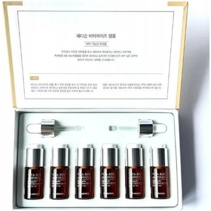 Missha Drhedison Vitarise Brightening Ampoules, Gesichtsserum mit Vitamin C, 6x10ml (60ml) für Hautaufhellung und Anti-Aging
