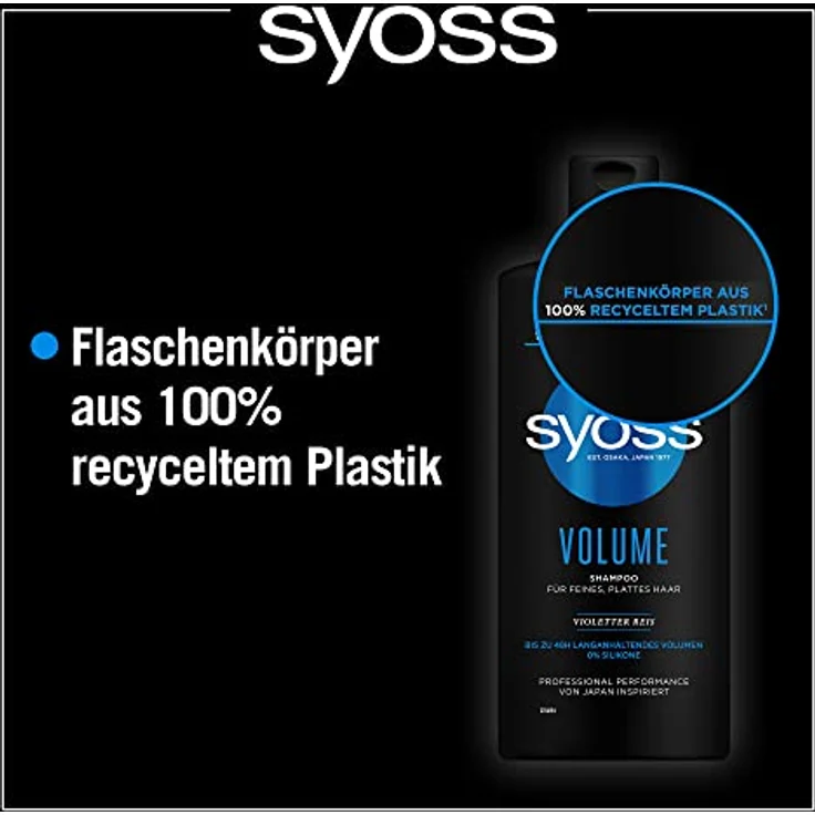 syoss Haarpflege Volume Shampoo Haarshampoo 440 ml – Bild 4