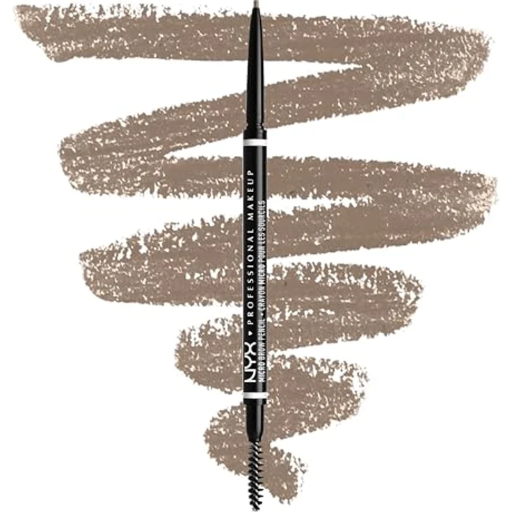 NYX Professional Makeup Micro Brow Pencil Augenbrauenstift, 1.5 Ash Blonde, 0.09 g, präzise Augenbrauenformung und -auffüllung mit Pinsel – Bild 1