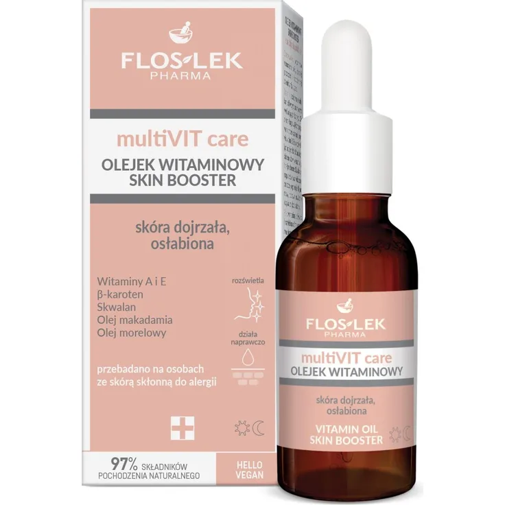Rio Multi VIT Care Vitaminöl Hautbooster, Gesichtsöl für Damen, 30ml, hydratisierend und regenerierend mit 97% natürlichen Inhaltsstoffen