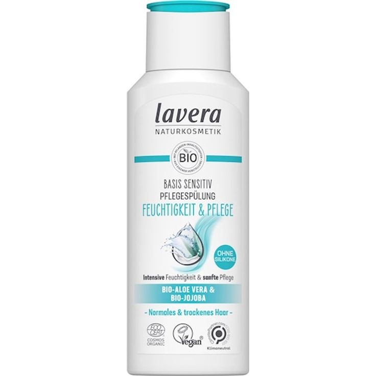 Lavera Pflegespülung Feuchtigkeit & Pflege, Conditioner für Damen mit Aloe Vera und Jojoba, 250 ml