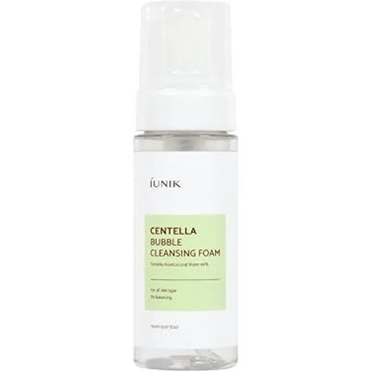 iUNIK Centella Bubble Cleansing Foam, Reinigungsschaum für sanfte Gesichtsreinigung, 150 ml