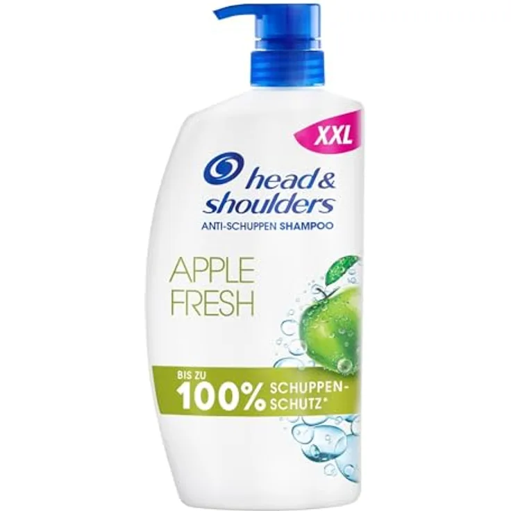 Head & Shoulders Apple Fresh Anti-Schuppen-Shampoo 800ml, bis zu 100% Schuppenschutz, klinisch getestet, für jeden Haartyp