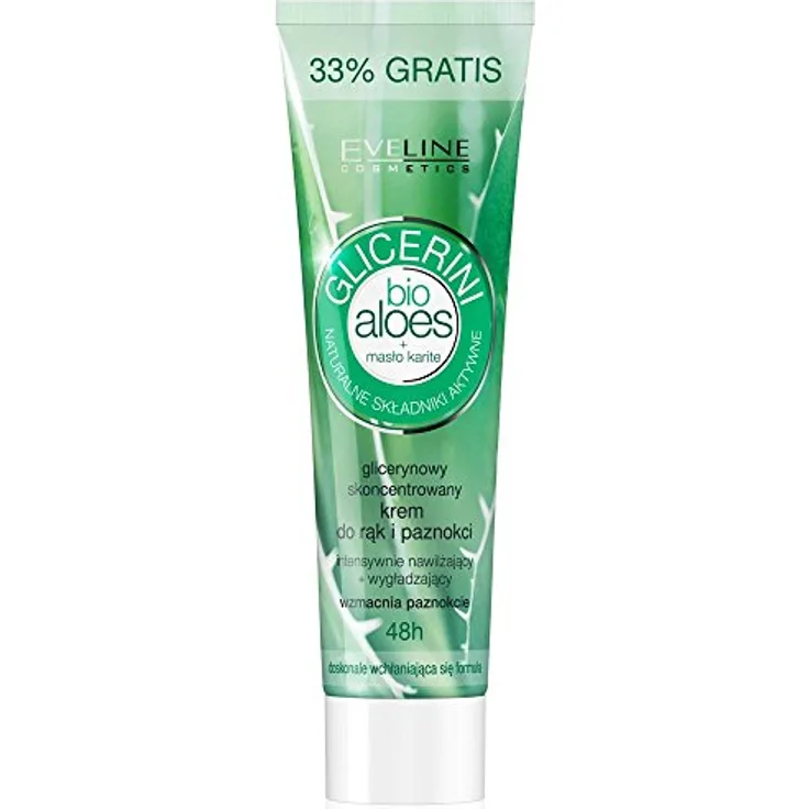 EVELINE Cosmetics Glicerini Glycerine Hand and Nail Cream 100ml Bio-Aloe Karite Butter