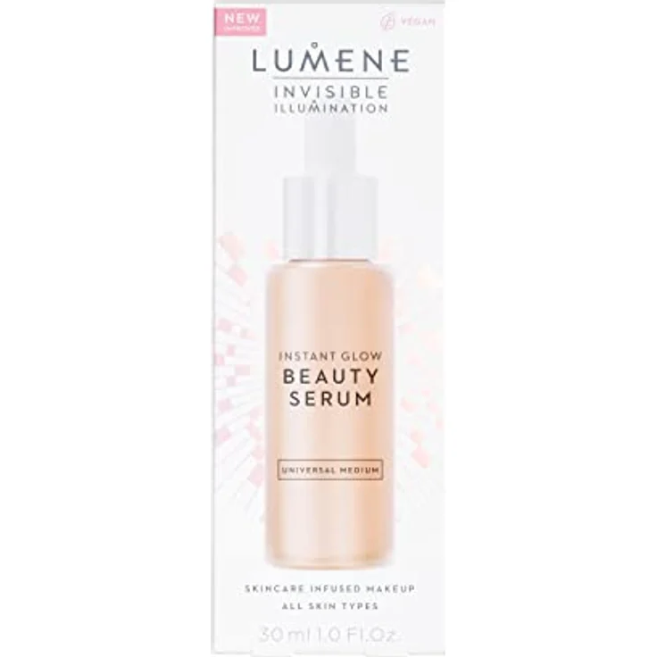 LUMENE Invisible Illumination Glow Beauty Serum Flüssige Foundation, Vegan, Universal Medium 30 ml - Leichte Deckkraft, strahlender Glow, nordische Inhaltsstoffe – Bild 2