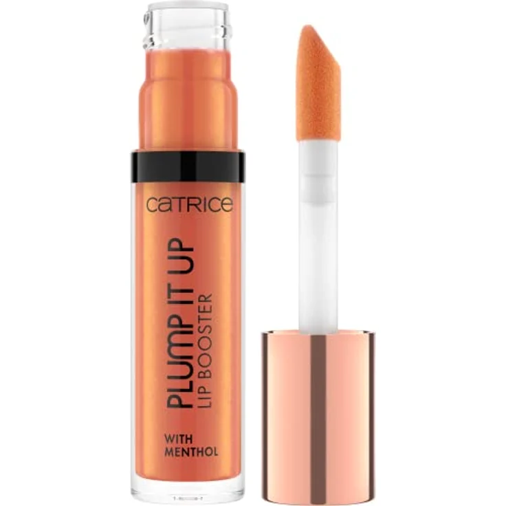 Catrice Plump It Up Lip Booster, Lipgloss, Lip Gloss, Nr. 070 Fake It Till You Make It, gold, kühlend, Färbeeffekt, vergrößernd, glänzend, metallisch, vegan, ohne Alkohol (3,5ml) – Bild 1
