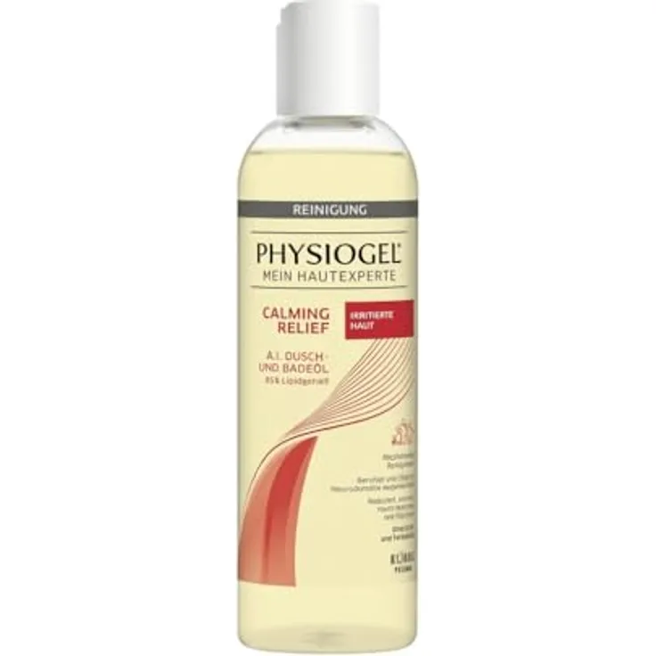 PHYSIOGEL Calming Relief A.I. Dusch- und Badeöl, 400 ml – Beruhigende Reinigung für Neurodermitis und trockene Haut, mit natürlichen Ölen und ohne Duftstoffe