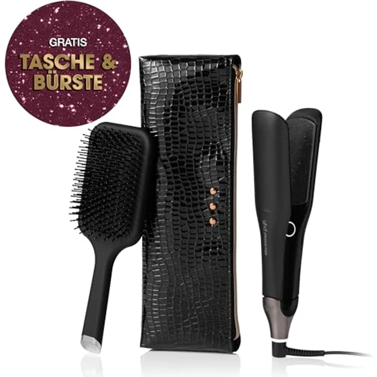 ghd chronos™ max Geschenkset, Styler mit breiten Platten, Professional HD Motion-Responsive™ Technologie, inkl. Paddle Brush und Hitzeschutz-Tasche – Bild 5