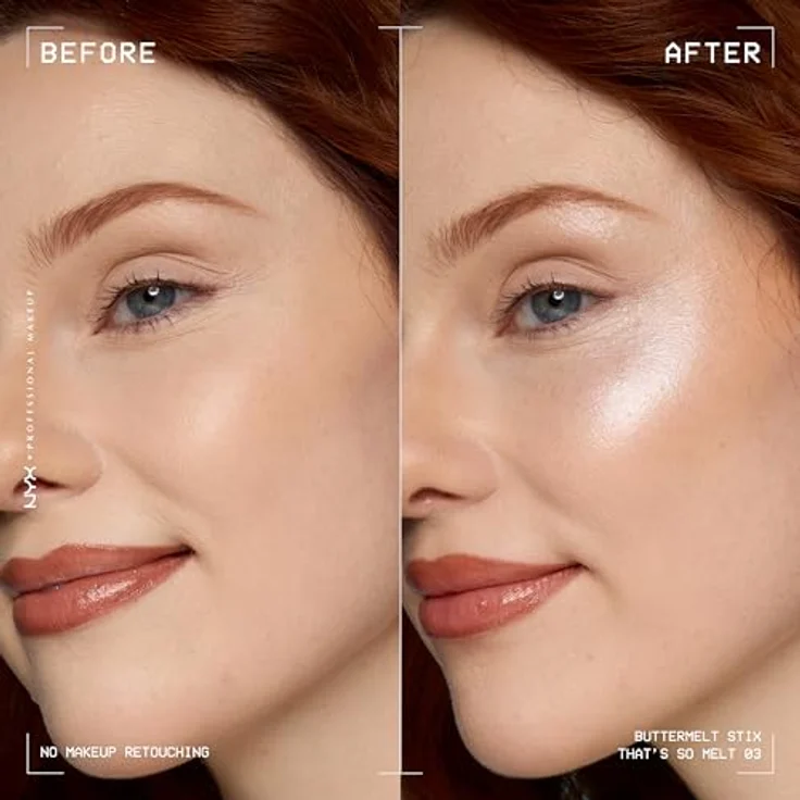 NYX PROFESSIONAL MAKEUP Buttermelt Stix Glow Boosting Stix, samtiger Highlighter für strahlenden Glow, bis zu 8h Halt, That's So Melt – Bild 3