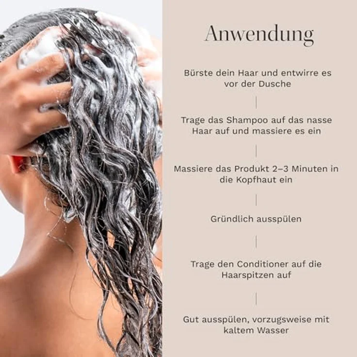 Hairburst Wavy & Curly Shampoo und Conditioner Set, sulfat-, SLS- und parabenfrei, 350 ml – Bild 5