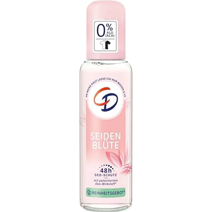 CD Deo Zerstäuber "Seidenblüte" 1x 75 ml, Deodorant ohne Aluminiumsalze, langanhaltender Schutz für 48 h, vegan, Körperpflege – Bild 1