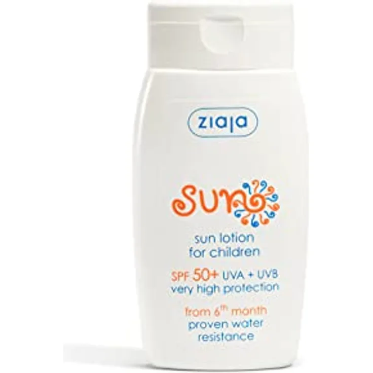 Ziaja Protector Solar Para Niños Spf50+ - 125 Ml, Wasserabweisende Formel mit Vitamin E und Mineralfilter