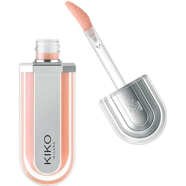 KIKO Milano 3D Hydra Xtreme Lipgloss, hydratisierendes Lipgloss für mehr Lippenvolumen, Farbton 01 Pink Glacier, 6 ml