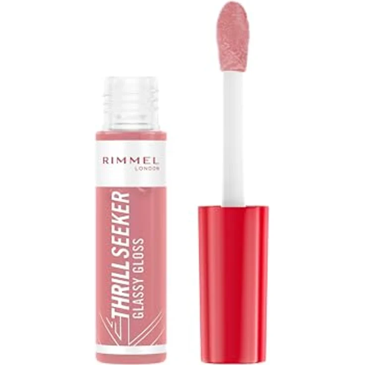 Rimmel London THRILL SEEKER Lipgloss, 6 ml, mit Hyaluronsäure und Antioxidantien, glänzender Finish, duftet nach Kokoswasser und Ananas – Bild 2
