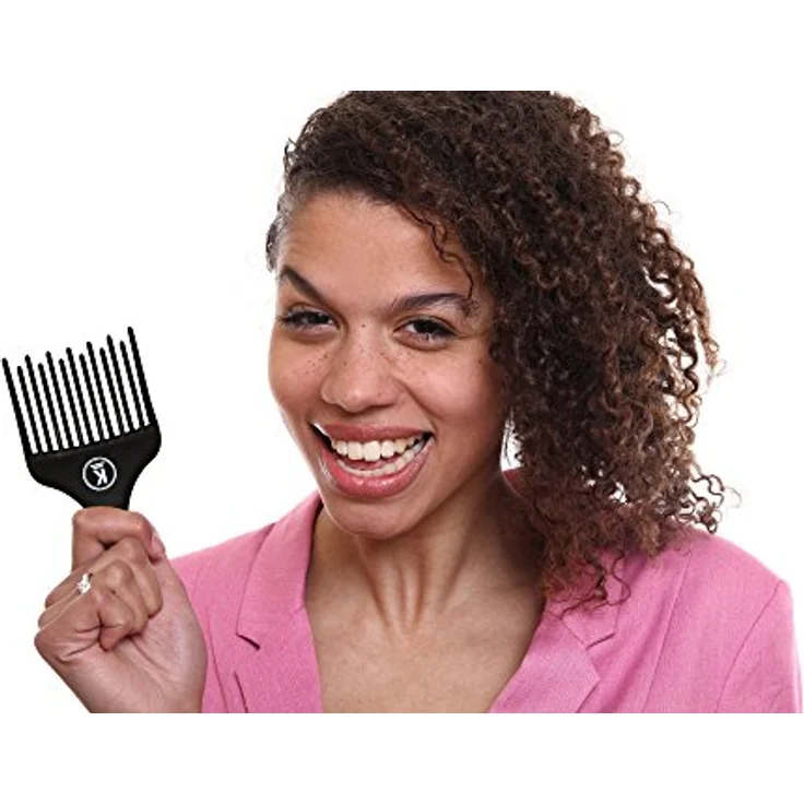 K-Pro Fingerstyler Afro Kamm Grob - Natur-Locken, Dauerwelle, Strähnen - 1 Stück – Bild 3