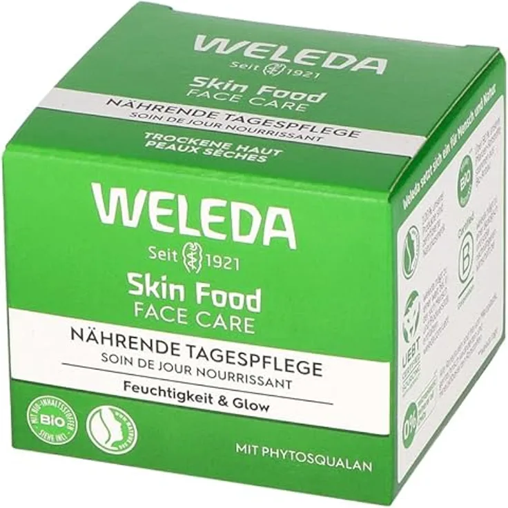 Weleda Naturkosmetik Skin Food Tagescreme, 40 ml - Intensive Feuchtigkeitspflege mit Mandelöl und Sheabutter