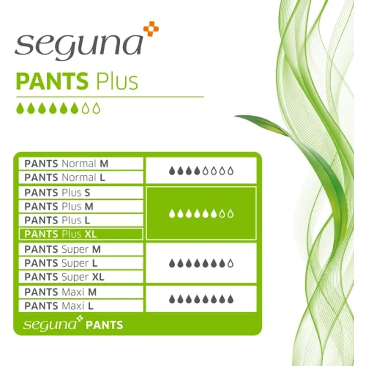 Seguna SEGUNA Pants Plus, Inkontinenz Pants, Windelhosen für Erwachsene, Frauen, Männer, Inkontinenzhosen bei Blasenschwäche (XL, 20 Stück, mittlere Saugleistung 1.720 ml) – Bild 3