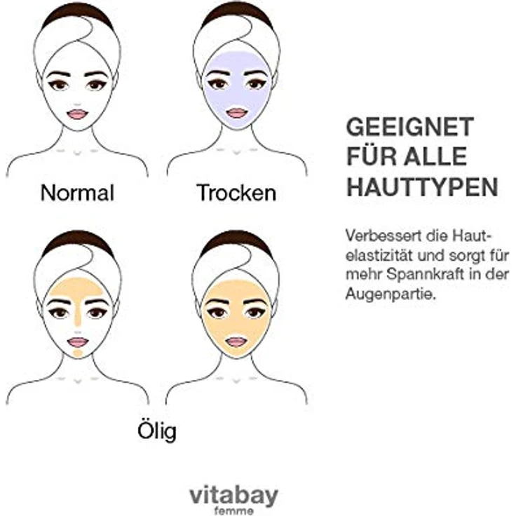 Vitabay Firming Eye Cream 15 ml • gegen Falten, Schwellungen, und Augenringe • Anti-Aging Augencreme mit Matrixyl 3000, Koffein, Retinol und Vitamin C – Bild 3