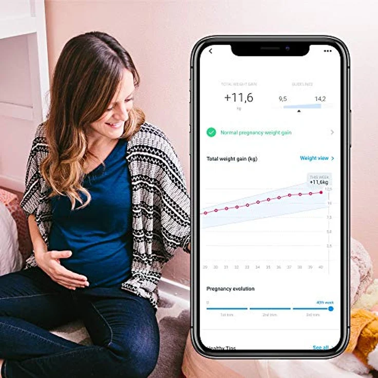 Withings Body+, Smart-Waage mit Körperfettmessung, BMI- und Muskelmasseanalyse, WLAN-Synchronisierung, Generalüberholt – Bild 4