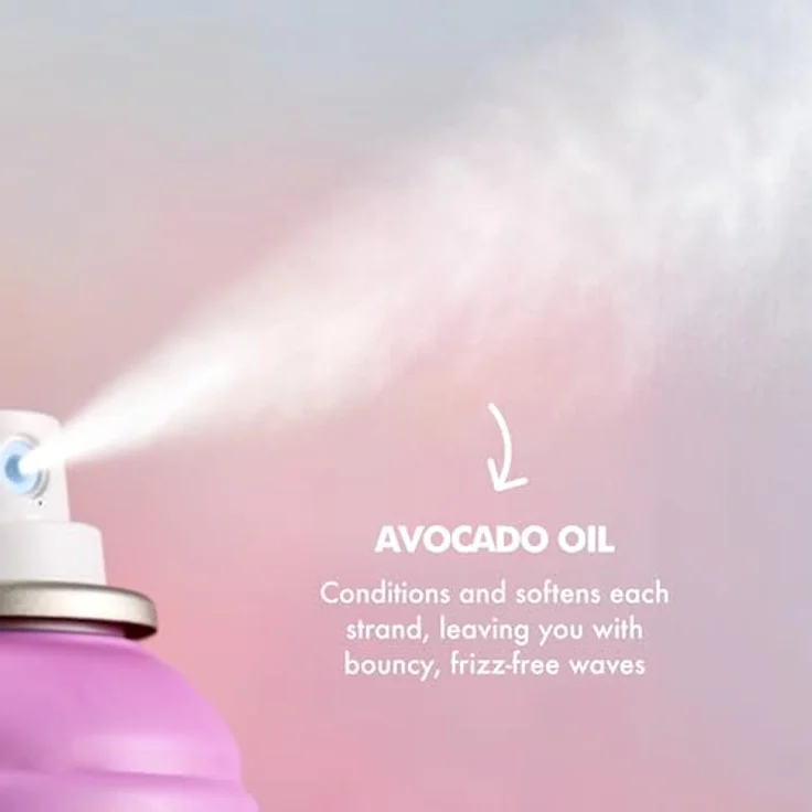 Umberto Giannini Dreamy Waves Frizz Control Hairspray, 200 ml, leichtes Haarspray mit starkem Halt, kontrolliert Frizz, Hitzebeständigkeit bis 210 °C, vegan – Bild 5