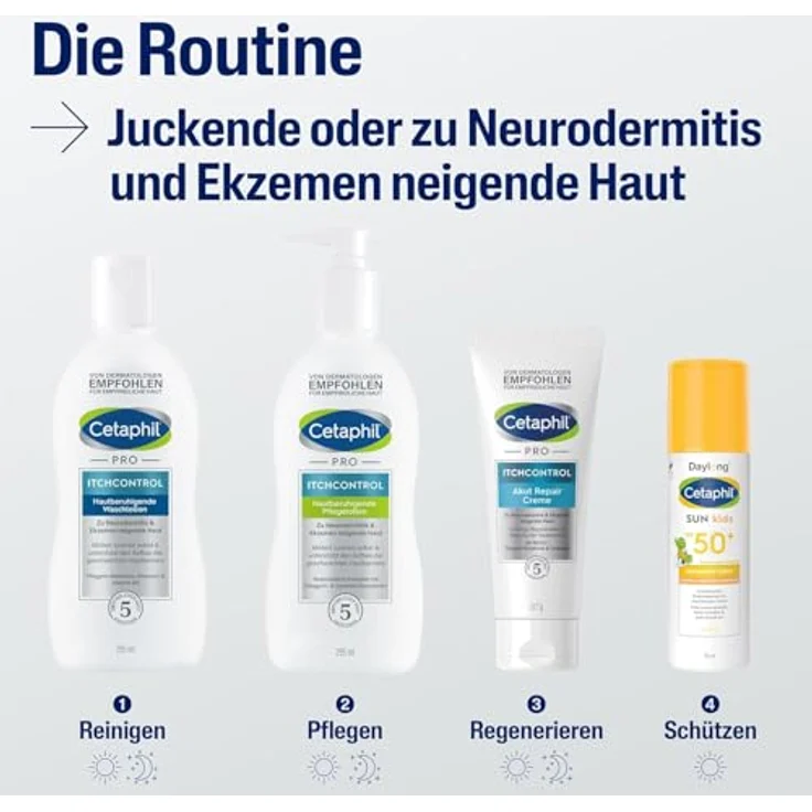 Cetaphil L Pro Itch Control Waschlotion Reinigungsmilch 295 ml mit reinigender Wirkung – Bild 9