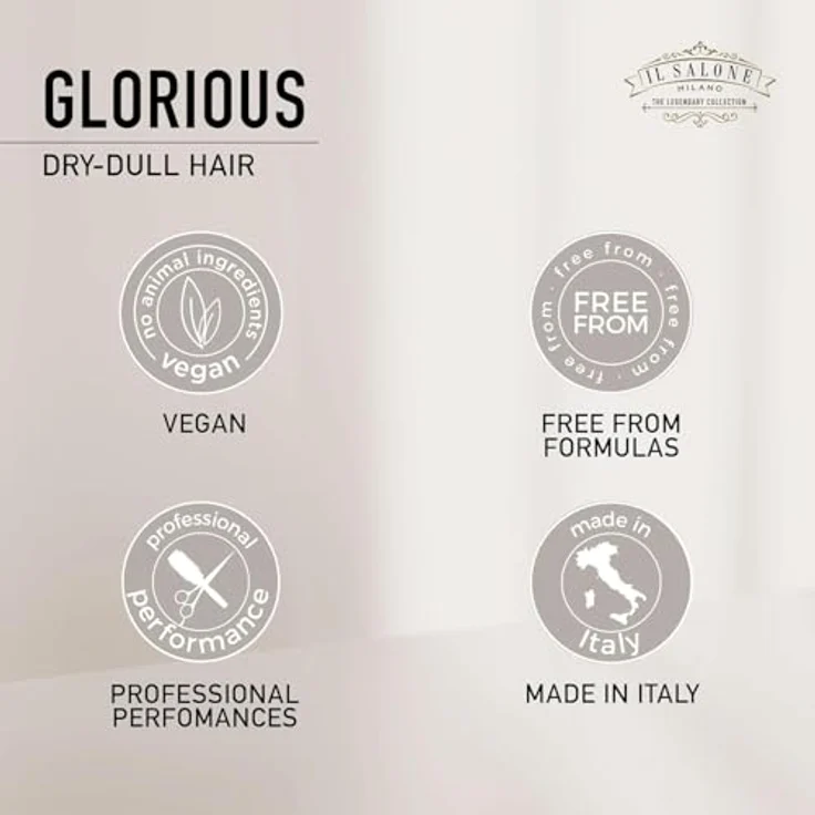 Alfaparf Milano Il Salone Milano Glorious, nährender Conditioner für trockenes und beschädigtes Haar, 500 ml, schützt vor Beschädigungen und bewahrt den brillanten Glanz – Bild 4
