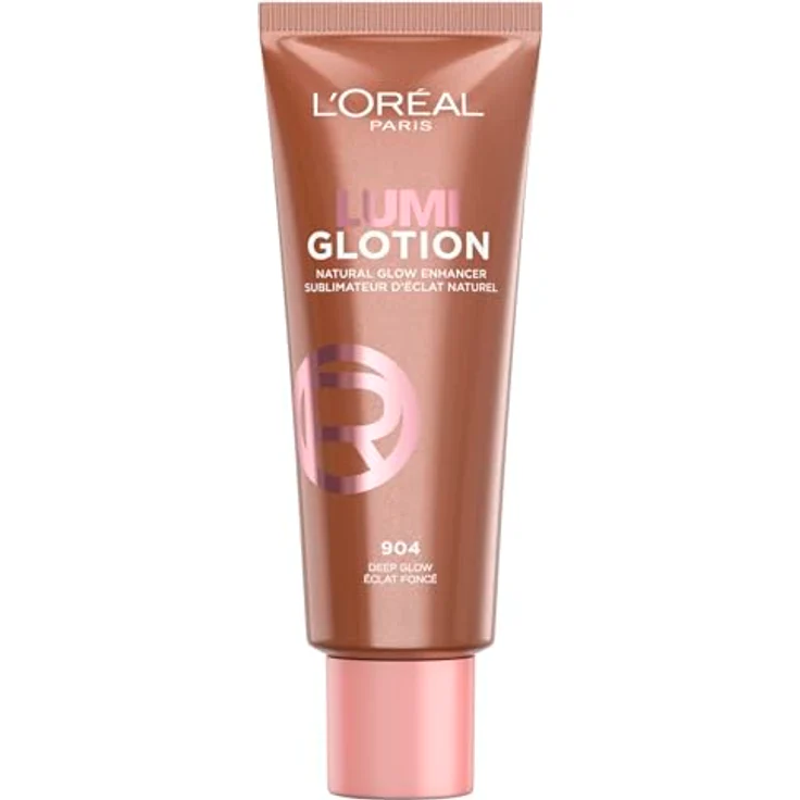 L'Oréal Paris Perfect Match Lumi Glotion, Flüssiger Highlighter mit Glycerin und Sheabutter, Natural Glow Enhancer, 904 Deep Glow, 40 ml – Bild 1