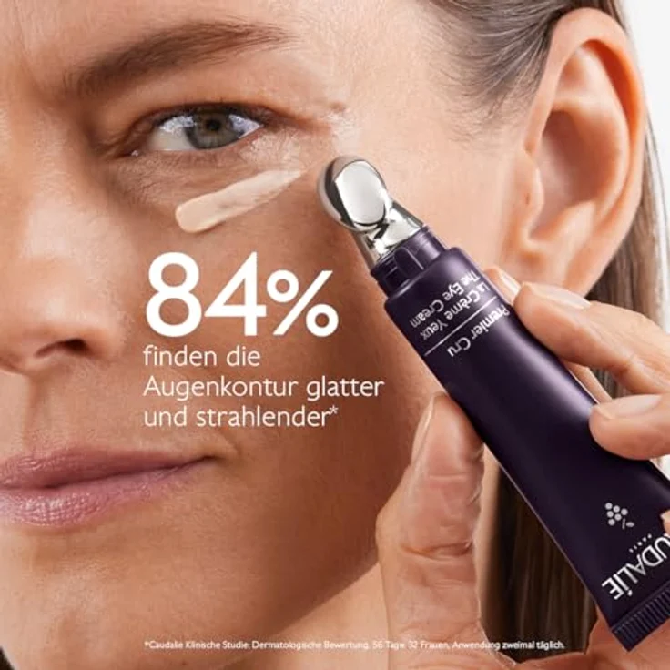 Caudalie Premier Cru Augencreme, 15 ml - Hochwertige Augenpflege mit Massage-Applikator, Dunkelviolett – Bild 7