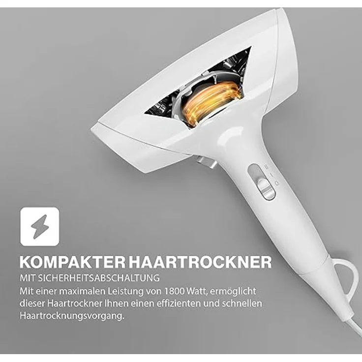 ProfiCare Profi-Care PC-HT 3044 Weiß zum schnellen Trocknen der Haare, mehr Volumen oder Schwung – Bild 3