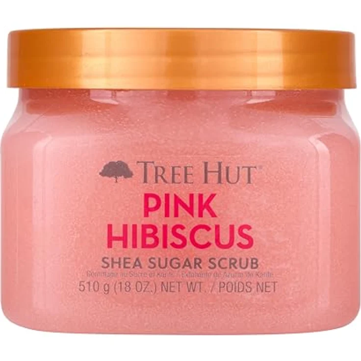 Tree Hut Pink Hibiscus Shea Sugar Scrub | Körperpeeling entfernt abgestorbene Haut | pflegende Körperpflege | 532 ml – Bild 1
