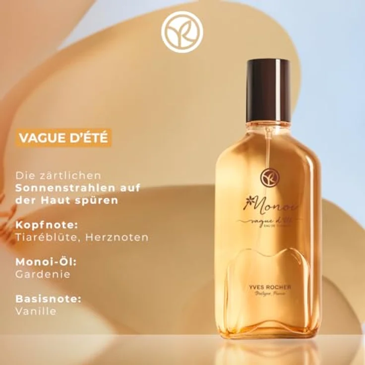 Yves Rocher Monoï Eau de Toilette VAGUE D’ÉTÉ 100 ml | Paradiesisches Damen Parfüm mit exotischem Sommer-Duft – Bild 3