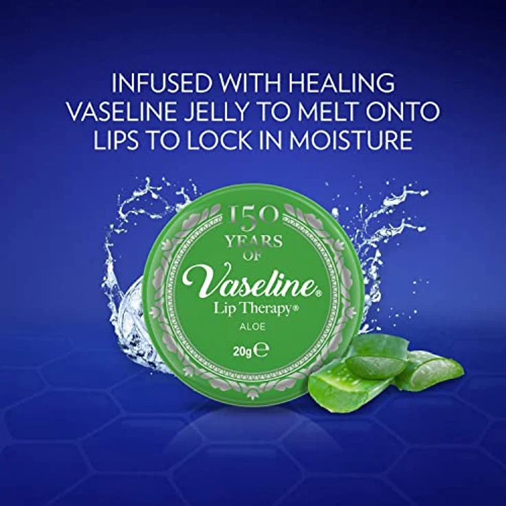Vaseline Lip Therapy Aloe, Lippenpflege zur Feuchtigkeitspflege, 20 g – Bild 3