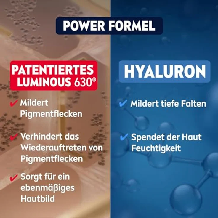 Nivea Men Anti-Age 2in1 Power Serum, Gesichtspflege für Männer mit Hyaluron und LUMINOUS630® gegen Alters- und Pigmentflecken (30 ml) – Bild 4