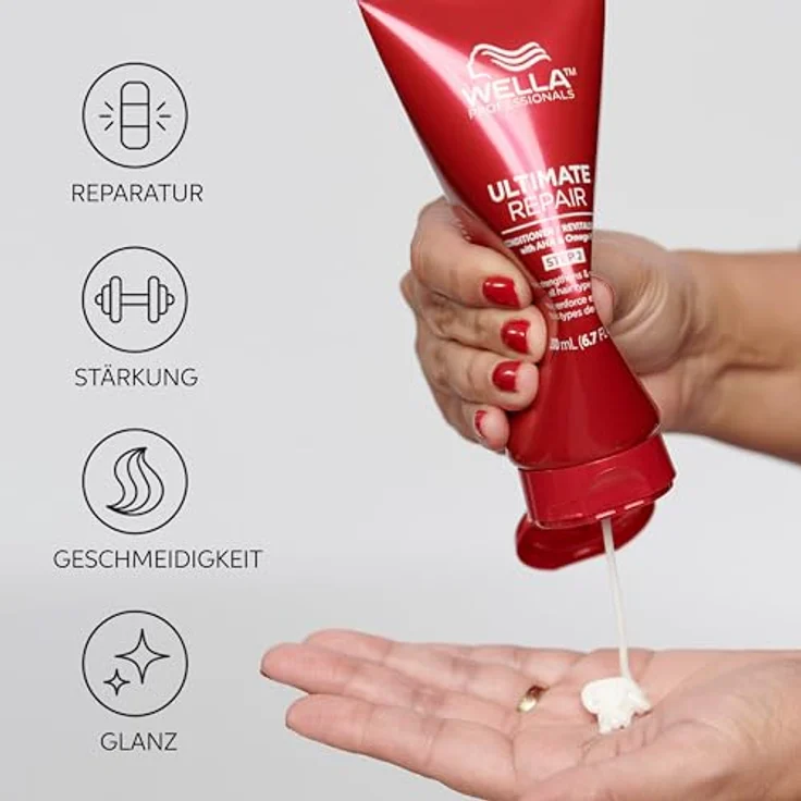Wella Professionals Ultimate Repair Conditioner - reparierende Haarspülung mit AHA und Omega 9 - für strapaziertes Haar - 500 ml Beutel – Bild 2