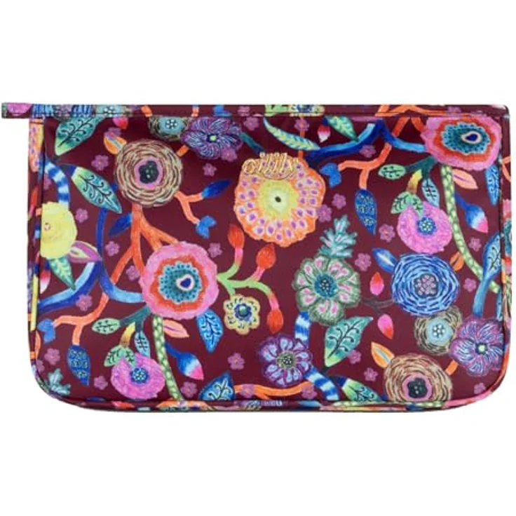 Oilily Pieternella Stripe, Kosmetiktasche 28 cm, rot, 100% Polyester, 28 x 10 x 18 cm – Bild 1