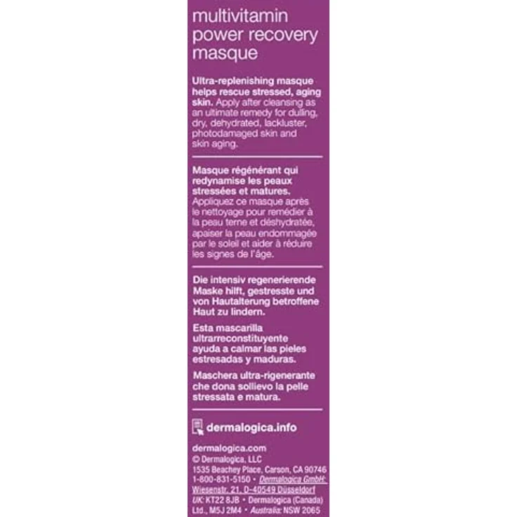 Dermalogica Age Smart Multivitamin Power Recovery Mask 75 ml, für alle Hauttypen reife Haut – Bild 4