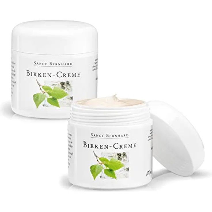 Kräuterhaus Sanct Bernhard Birken Creme | Leicht, sanft pflegend, entzündungshemmend, juckreizlindernd & heilungsfördernd | 2x100ml