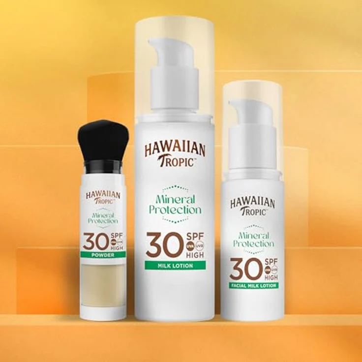 Hawaiian Tropic Mineral Protection Powder Brush, schützender Bräunungspuder SPF 30, wasserfest, 4.25 g, vegan – Bild 6