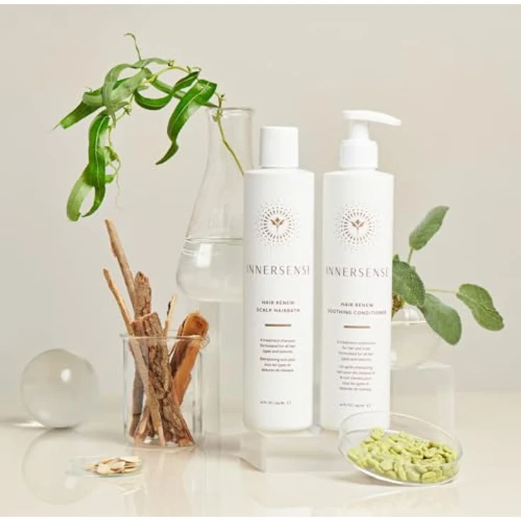 Innersense Organic Beauty Hair Renew Soothing Conditioner, intensiv feuchtigkeitsspendend mit Reisprotein und Niacinamide, 295 ml – Bild 3