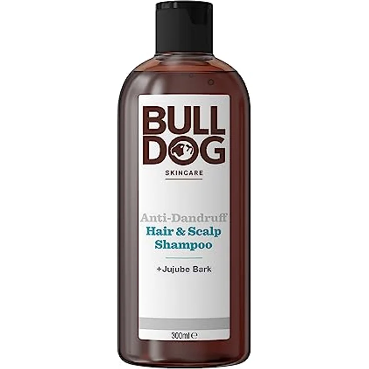 Bulldog Skincare Anti-Dandruff Shampoo, 300ml, revitalisierendes Shampoo für Männer gegen Schuppen, spendet Feuchtigkeit und stimuliert Haarwuchs – Bild 1