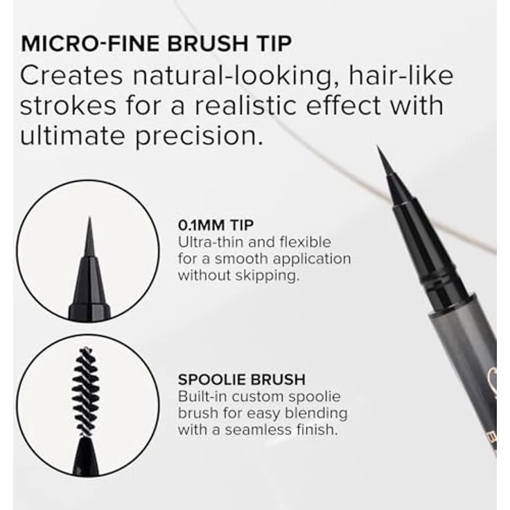 Anastasia Beverly Hills Microstroke Brow Pen, wasserfester Augenbrauenstift mit mikrofeiner Pinselspitze, Farbe Granite, 0,5 ml – Bild 6