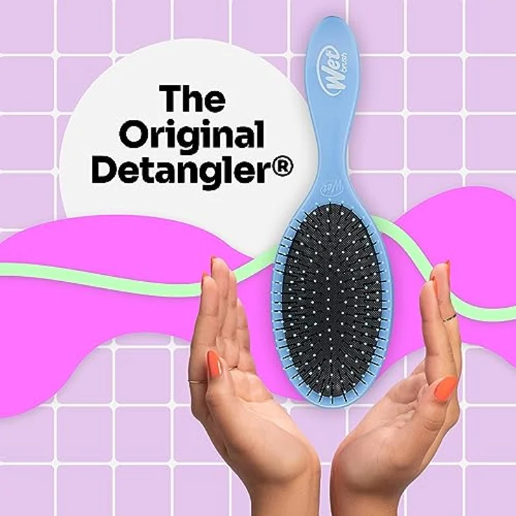 Wet Brush Original Detangler Brush - Sky - Ultra-Soft IntelliFlex Bristles - Pain-Free Comb for All Hair Types – Bild 2