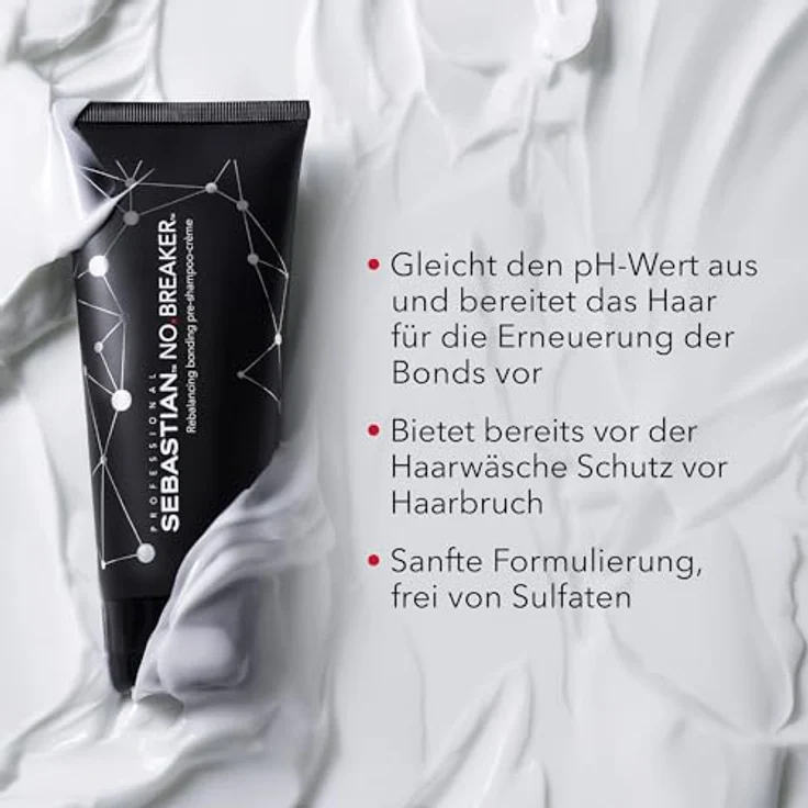 SEBASTIAN PROFESSIONAL NO.BREAKER Bonding Melting Hair Mask, Reparaturbehandlung für geschädigtes Haar, Intensive Pflege, Für glatteres, glänzenderes Haar, 150ml – Bild 3
